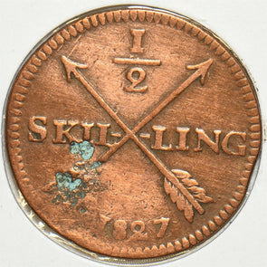 Sweden 1827 1/2 Skilling 197345 combine shipping