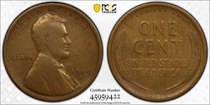 1909-S VBD Lincoln Wheat Cent PCGS VG10 PC1523