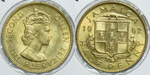 Jamaica 1962 1/2 Penny Choice BU 198509 combine shipping