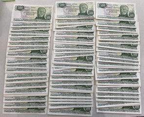 Argentina 1977 ~82 ND 500 Pesos PK 303c. Lot of 92 CH CU notes BL0091 combine sh
