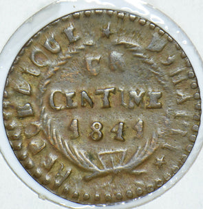 Haiti 1841 AN 38 1 Centime  290394 combine shipping