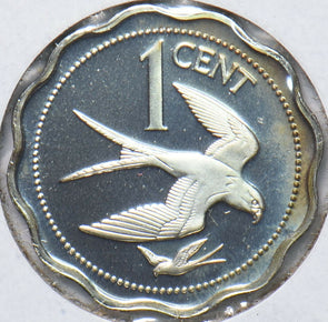 Belize 1976 Cent Swallow-tailed Kite animal Proof 192843 combine shipping