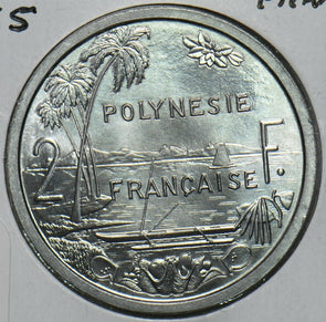 French Polynesia 1965 2 Francs 297814 combine shipping