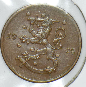 Finland 1919 Penny Lion animal 290988 combine shipping