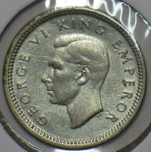New Zealand 1942 3 Pence 152385 combine shipping