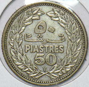 Lebanon 1952 50 Piastres 151249 combine shipping
