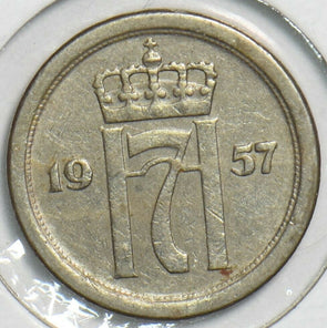 Norway 1957 10 Ore 152864 combine shipping