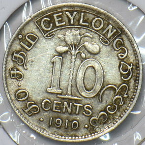 Ceylon 1910 10 Cents 902796 combine shipping