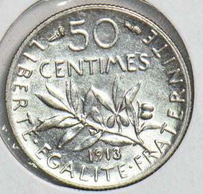 France 1913 50 Centimes 240536 combine shipping