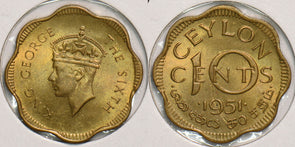 Ceylon 1951 10 Cents 199036 combine shipping
