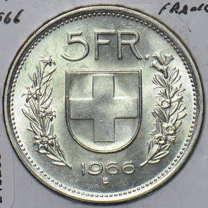 Switzerland 1966 B 5 Francs 240239 combine shipping