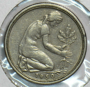 Germany 1950 50 Pfennig 904026 combine shipping