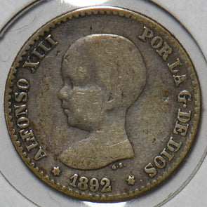 Spain 1892 50 Centimos 195761 combine shipping
