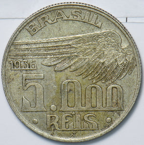 Brazil 1936 5000 Reis 150702 combine shipping