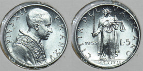 Vatican 1953 5 Lire 241089 combine shipping
