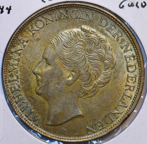 Netherlands Antilles 1944 2 1/2 Gulden Lion animal 294956 combine shipping