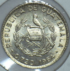 Guatemala 1964 25 Centavos Quetzal animal 291839 combine shipping