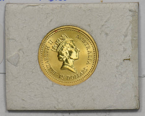 1987 Gold Nugget Australia $15 1/10 oz 
