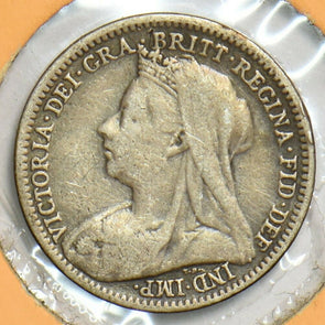 Great Britain 1901 3 Pence/Threepence 153228 combine shipping