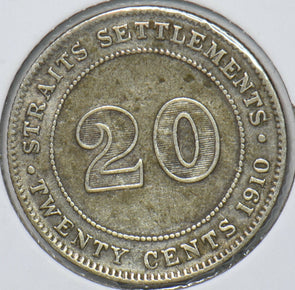 Straits Settlements 1910 20 Cents 194801 combine shipping