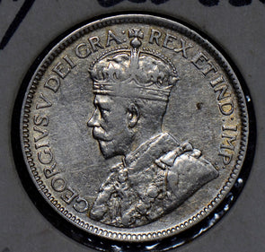 Canada 1917 25 Cents silver  190316 combine shipping