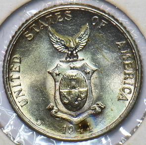 Philippines 1944 D 20 Centavos Eagle animal BU 294926 combine shipping