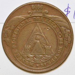 Honduras 1862 4 Pesos H0206 combine shipping