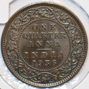 British India 1936 C 1/4 Anna UNC 194540 combine shipping