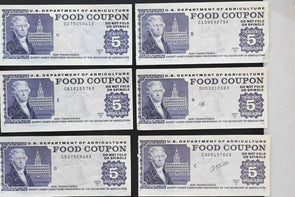 US 1997 B USDA $5 Food Coupons AU/+ Lot of 12 RC0722 combine shipping