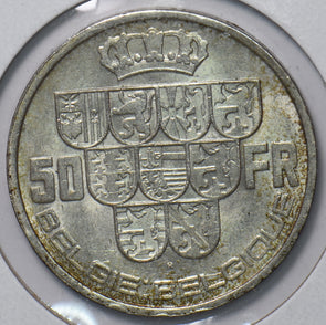 Belgium 1939 50 Francs 294682 combine shipping