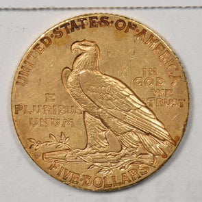 1909 D 5 Dollars gold $5 Gold Indian Head GL0214 combine shipping