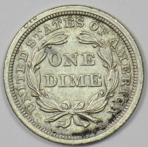 1843 Seated Liberty Dime 90% silver XF U0426
