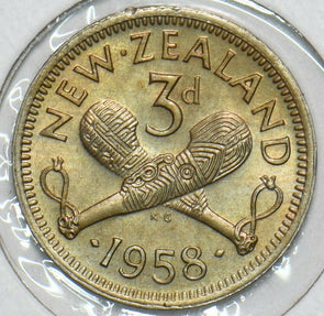 New Zealand 1958 3 Pence 297575 combine shipping