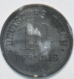 Germany 1920 10 Pfennig Eagle animal Deutsches Reich 293134 combine shipping