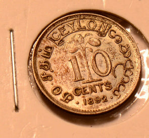 C0034 Ceylon 1892  10 Cents   combine shipping