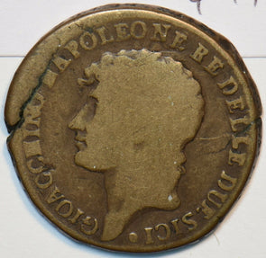 Italy 1810 2 Grana Naples Sicily 491004 combine shipping