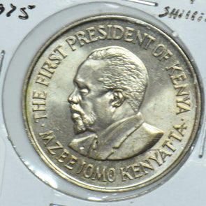 Kenya 1975 Mzeejomo Kenyatta Shilling Lions animal First President Of Kenya 1915