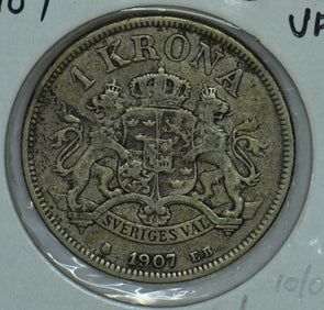 Sweden 1907 Oscar II Sveriges Krona Lions animal 290569 combine shipping