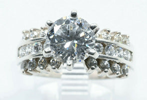 Sterling Silver Simulation Diamond Ring RG0039
