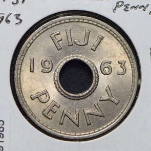 Fiji 1963 Penny  291985 combine shipping