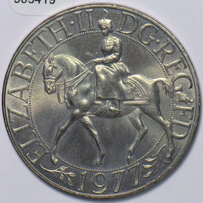 United Kingdom 1977 25 New Pence Horse animal Anniversary of Accession 903419 co