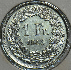 Switzerland 1943 Franc 153176 combine shipping