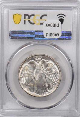 Greece 1964 30 Drachmai Eagle animal PCGS MS 65 Kongsberg KM-87 PI0069 combine s