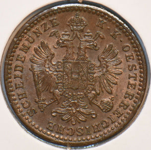Austria 1861 Kreuzer Eagle animal 193448 combine shipping