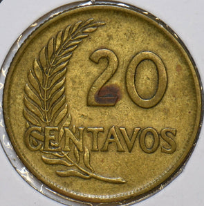 Peru 1957 20 Centavos 152572 combine shipping