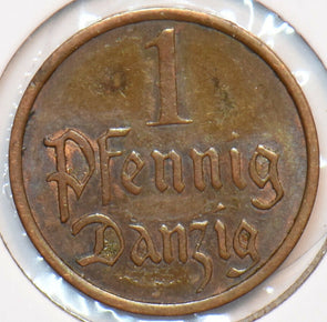 Danzig 1937 Pfennig 296246 combine shipping