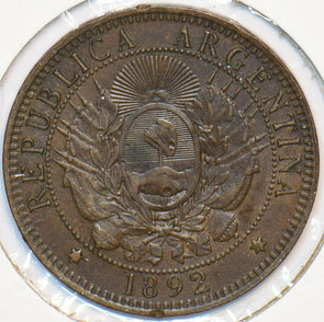 Argentina 1892 2 Centavos 294996 combine shipping