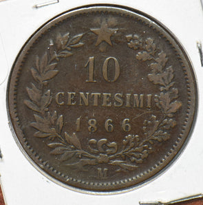 Italy 1866 10 Centesimi  191859 combine shipping