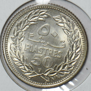Lebanon 1952 50 Piastres 295507 combine shipping