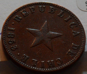 Chile 1853 Centavo C0011 combine shipping